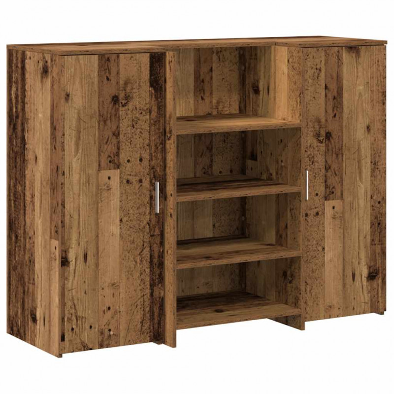 Biurko recepcyjne Stare drewno 135x50x103,5 cm Drewno klejone