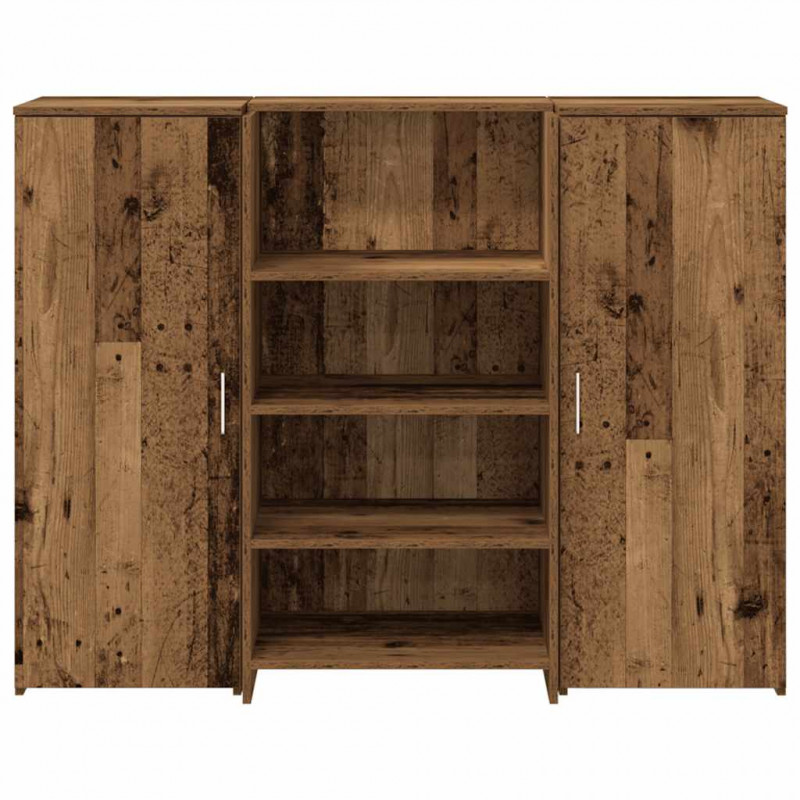 Biurko recepcyjne Stare drewno 135x50x103,5 cm Drewno klejone
