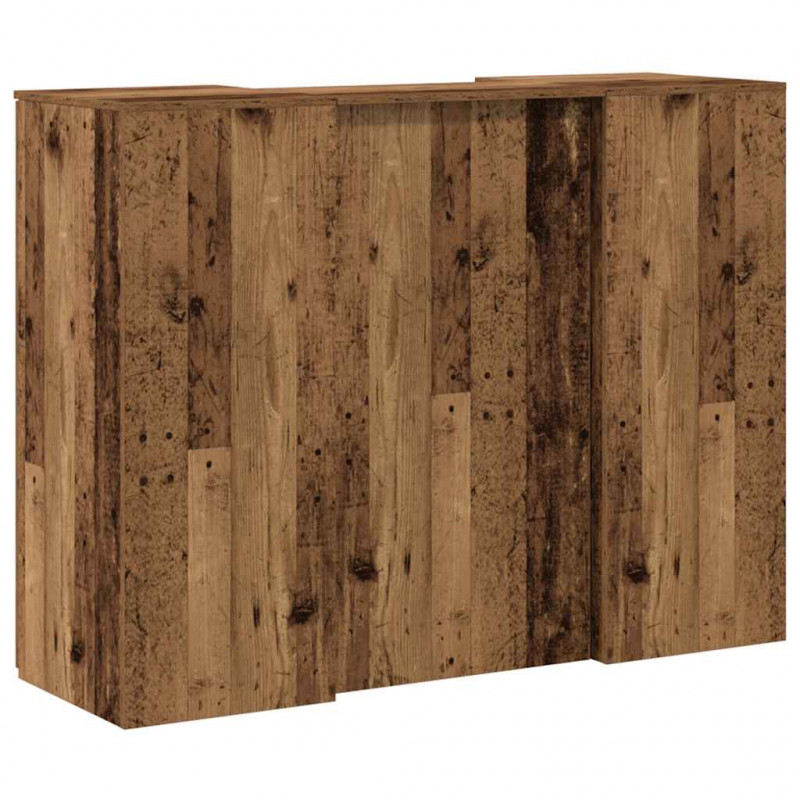 Biurko recepcyjne Stare drewno 135x50x103,5 cm Drewno klejone