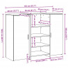 Biurko recepcyjne Stare drewno 135x50x103,5 cm Drewno klejone