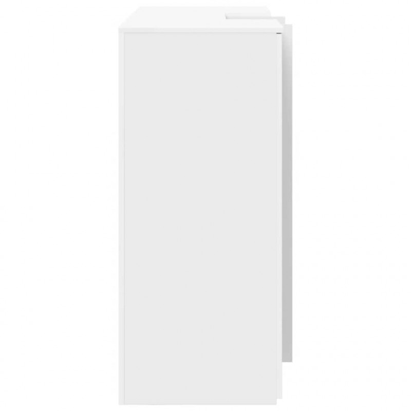 Biurko recepcyjne białe 155x50x103,5 cm Drewno klejone