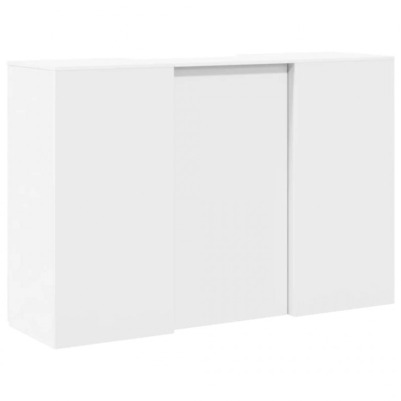 Biurko recepcyjne białe 155x50x103,5 cm Drewno klejone