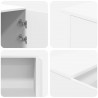 Biurko recepcyjne białe 155x50x103,5 cm Drewno klejone