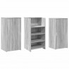 Biurko recepcyjne szare Sonoma 155x50x103,5 cm Drewno klejone