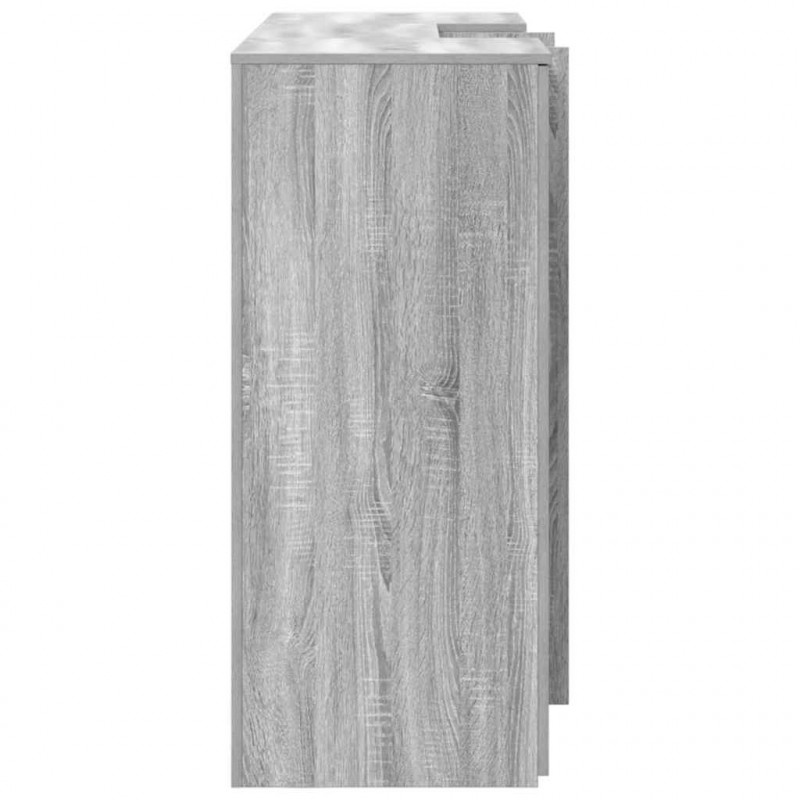 Biurko recepcyjne szare Sonoma 155x50x103,5 cm Drewno klejone