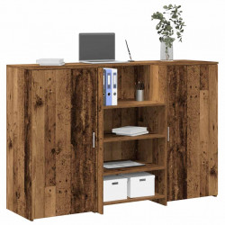 Biurko recepcyjne Stare drewno 155x50x103,5 cm Drewno klejone