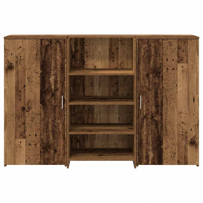 Biurko recepcyjne Stare drewno 155x50x103,5 cm Drewno klejone