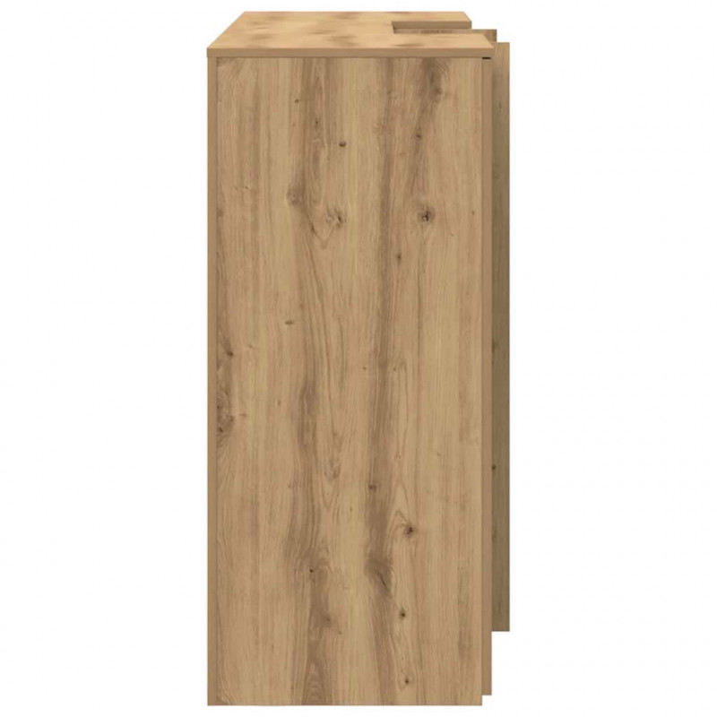 Biurko recepcyjne dąb artisan 155x50x103,5 cm Drewno klejone