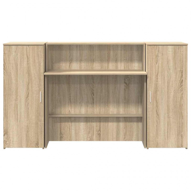 Biurko recepcyjne dąb sonoma 180x50x103,5 cm Drewno klejone