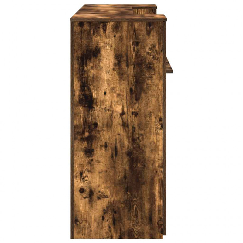 Biurko recepcyjne dąb wędzony 180x50x103,5 cm Drewno klejone