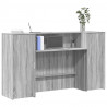 Biurko recepcyjne szare Sonoma 180x50x103,5 cm Drewno klejone