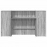 Biurko recepcyjne szare Sonoma 180x50x103,5 cm Drewno klejone