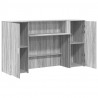 Biurko recepcyjne szare Sonoma 180x50x103,5 cm Drewno klejone
