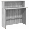 Biurko recepcyjne szare Sonoma 180x50x103,5 cm Drewno klejone