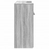 Biurko recepcyjne szare Sonoma 180x50x103,5 cm Drewno klejone