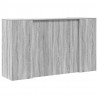 Biurko recepcyjne szare Sonoma 180x50x103,5 cm Drewno klejone