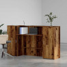 Biurko recepcyjne Stare drewno 180x50x103,5 cm Drewno klejone