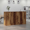 Biurko recepcyjne Stare drewno 180x50x103,5 cm Drewno klejone