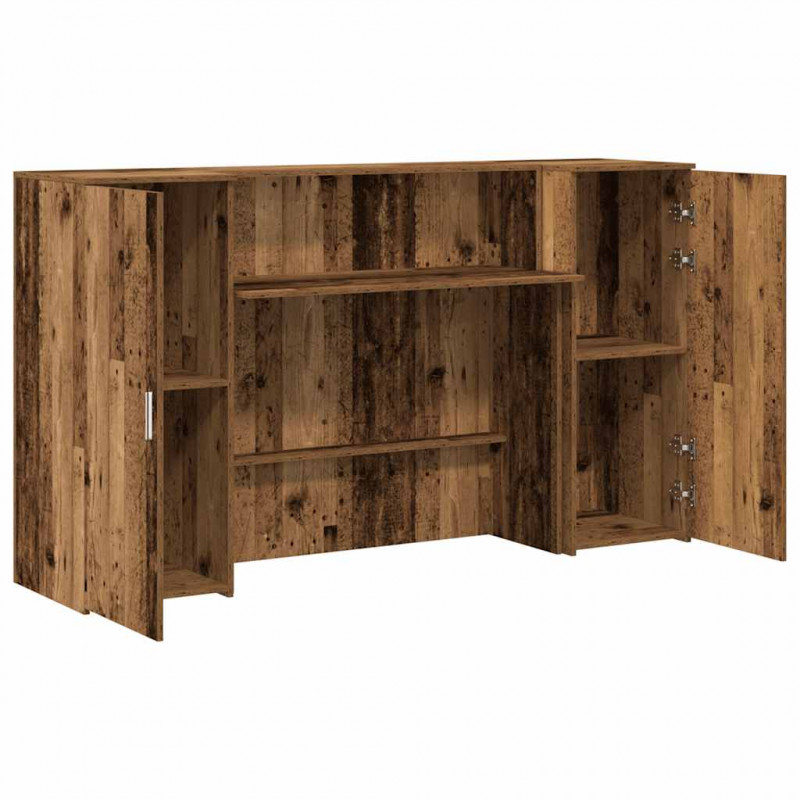 Biurko recepcyjne Stare drewno 180x50x103,5 cm Drewno klejone