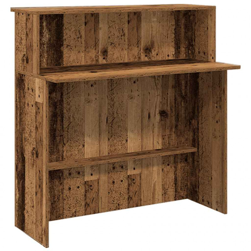 Biurko recepcyjne Stare drewno 180x50x103,5 cm Drewno klejone