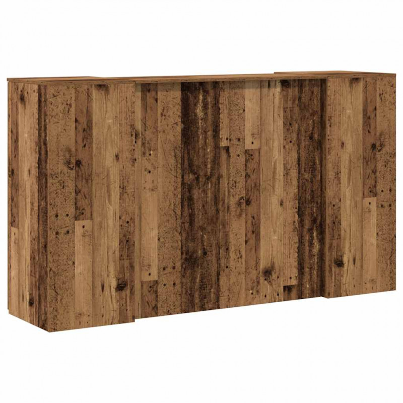 Biurko recepcyjne Stare drewno 180x50x103,5 cm Drewno klejone