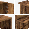 Biurko recepcyjne Stare drewno 180x50x103,5 cm Drewno klejone