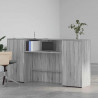 Biurko recepcyjne szare Sonoma 200x50x103,5 cm Drewno klejone