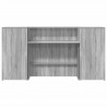 Biurko recepcyjne szare Sonoma 200x50x103,5 cm Drewno klejone
