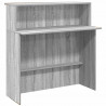 Biurko recepcyjne szare Sonoma 200x50x103,5 cm Drewno klejone