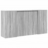 Biurko recepcyjne szare Sonoma 200x50x103,5 cm Drewno klejone