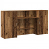Biurko recepcyjne Stare drewno 200x50x103,5 cm Drewno klejone