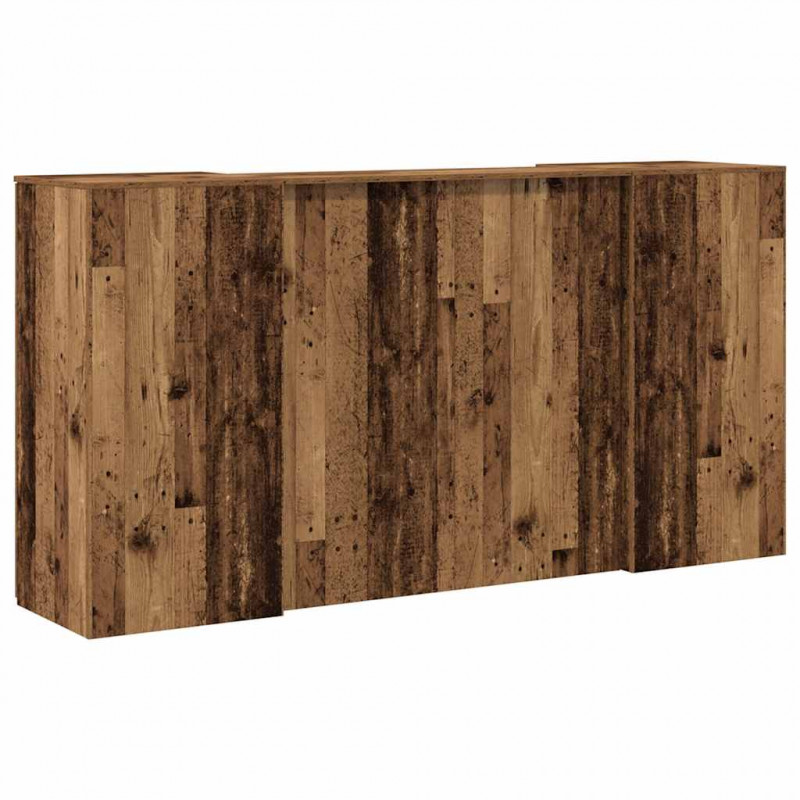 Biurko recepcyjne Stare drewno 200x50x103,5 cm Drewno klejone