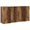Biurko recepcyjne Stare drewno 200x50x103,5 cm Drewno klejone