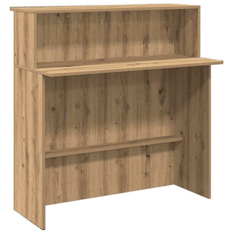 Biurko recepcyjne dąb artisan 200x50x103,5 cm Drewno klejone
