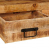 Stoliki konsolowe 2 pcs Brązowy 161 x 33 x 75 cm Drewno z mango