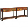 Stoliki konsolowe 2 pcs Wielokolorowe Lite Drewno Recyklingowe