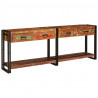 Stoliki konsolowe 2 pcs Wielokolorowe Lite Drewno Recyklingowe