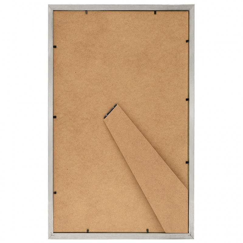 Ramki na zdjęcia, 3 szt., stołowe, srebrne, 10x15 cm, MDF