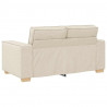 Zestaw Sof 3 pcs Beżowy 220 x 80 x 84 cm Tkanina lniana