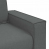 Sofa 3 pcs Ciemnoszary 220 x 80 x 84 cm Tkanina lniana