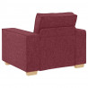 Sofa 3 pcs Czerwone wino 220 x 80 x 84 cm Tkanina lniana