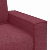 Sofa 3 pcs Czerwone wino 220 x 80 x 84 cm Tkanina lniana