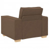 Sofa 3 pcs Brązowy 220 x 80 x 84 cm Tkanina lniana