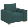 Sofa 3 pcs Ciemna zieleń 220 x 80 x 84 cm Tkanina lniana