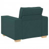 Sofa 3 pcs Ciemna zieleń 220 x 80 x 84 cm Tkanina lniana
