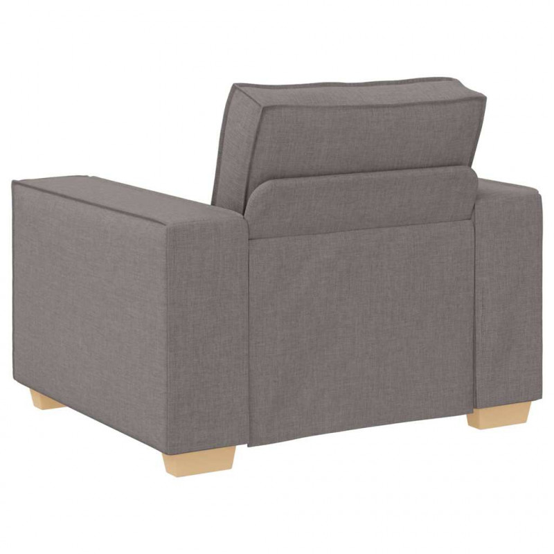Sofa 3 pcs Ciemnoszary 220 x 80 x 84 cm Tkanina lniana