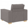 Sofa 3 pcs Ciemnoszary 220 x 80 x 84 cm Tkanina lniana