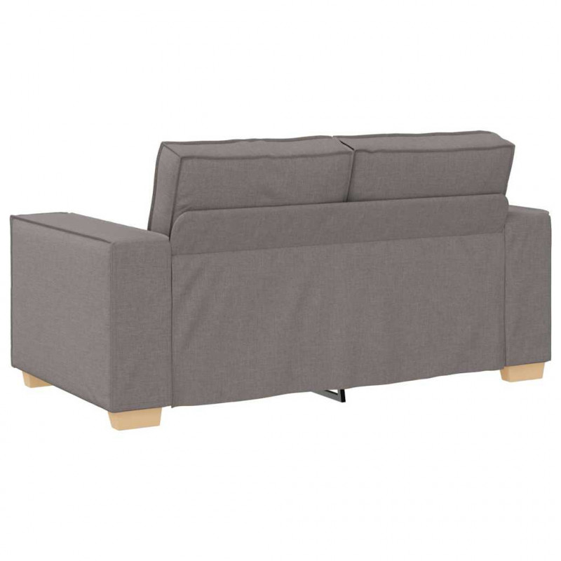 Sofa 3 pcs Ciemnoszary 220 x 80 x 84 cm Tkanina lniana