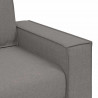 Sofa 3 pcs Ciemnoszary 220 x 80 x 84 cm Tkanina lniana