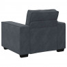 3-cz. komplet wypoczynkowy z poduszkami, ciemnoszary, aksamit